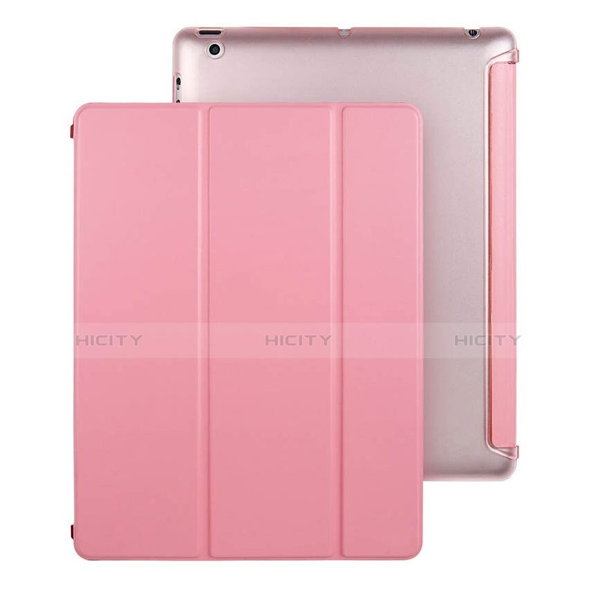 Custodia Portafoglio In Pelle con Supporto per Apple iPad 2 Rosa