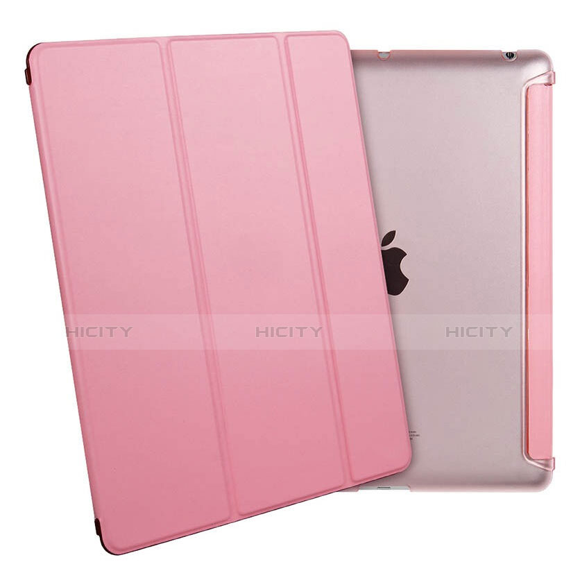 Custodia Portafoglio In Pelle con Supporto per Apple iPad 2 Rosa