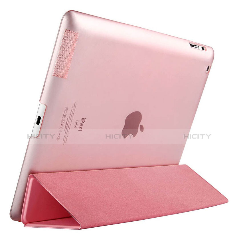 Custodia Portafoglio In Pelle con Supporto per Apple iPad 3 Rosa