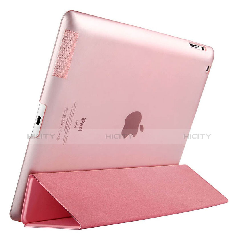 Custodia Portafoglio In Pelle con Supporto per Apple iPad 4 Rosa