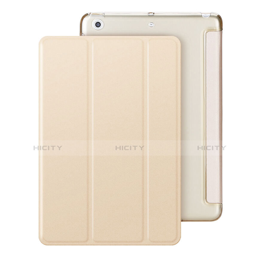 Custodia Portafoglio In Pelle con Supporto per Apple iPad Mini 3 Oro