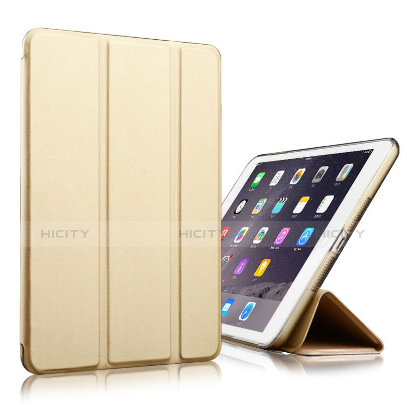 Custodia Portafoglio In Pelle con Supporto per Apple iPad Mini 4 Oro