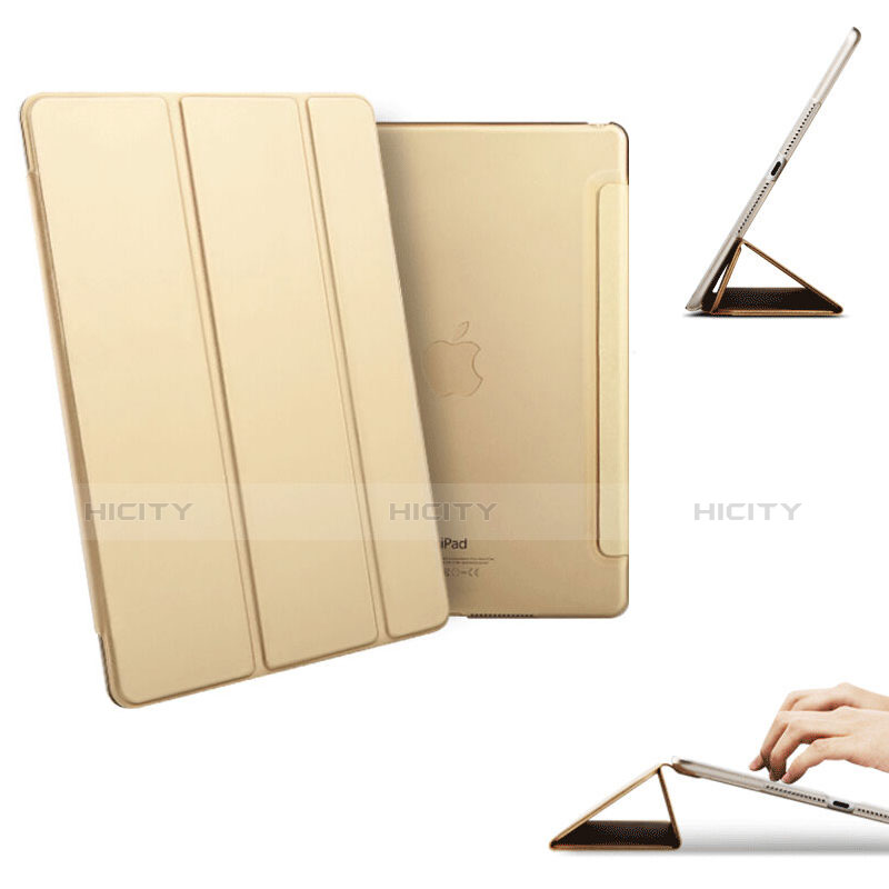 Custodia Portafoglio In Pelle con Supporto per Apple iPad Mini 4 Oro