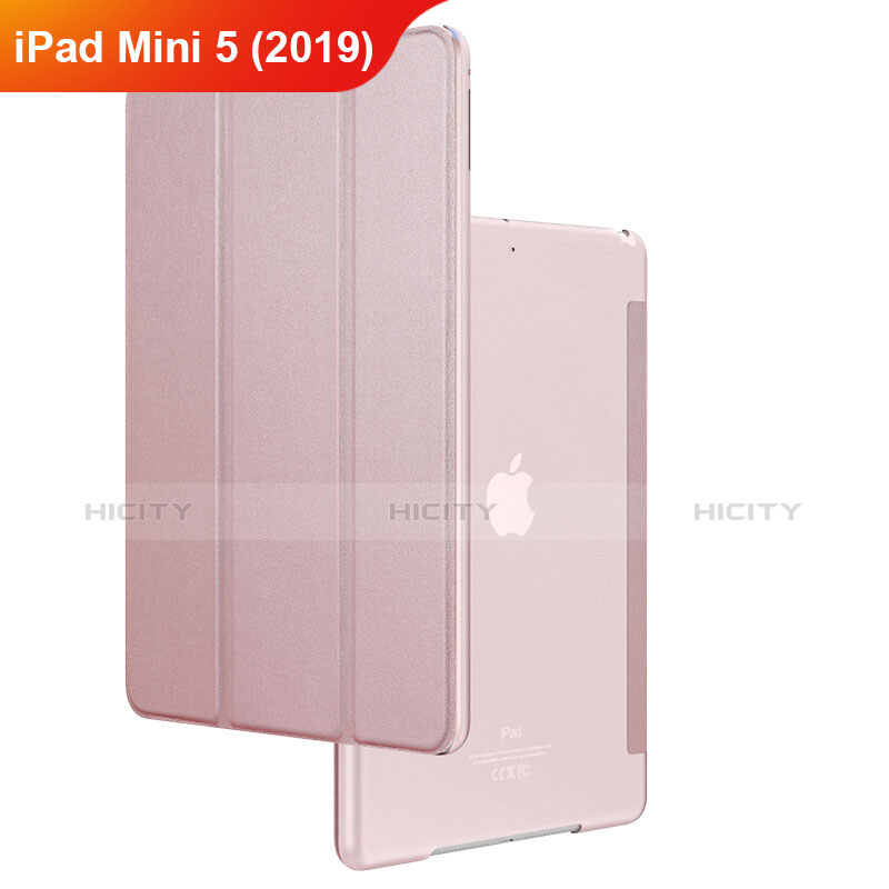 Custodia Portafoglio In Pelle con Supporto per Apple iPad Mini 5 (2019) Oro Rosa