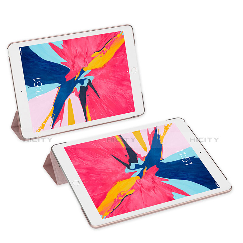Custodia Portafoglio In Pelle con Supporto per Apple iPad Mini 5 (2019) Oro Rosa