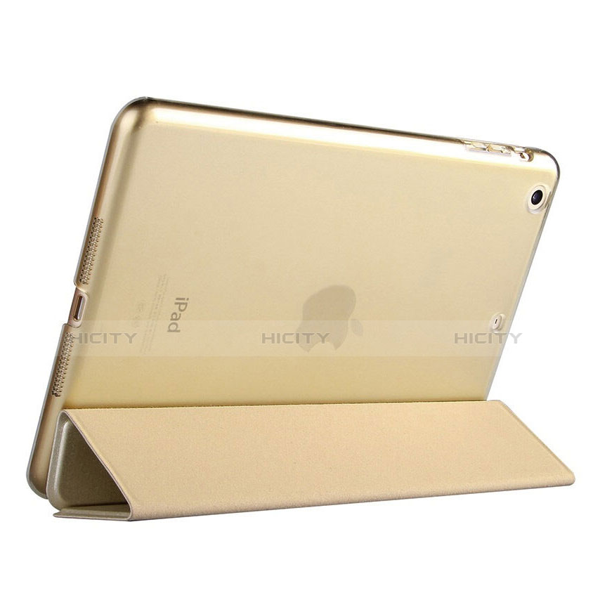 Custodia Portafoglio In Pelle con Supporto per Apple iPad Mini Oro