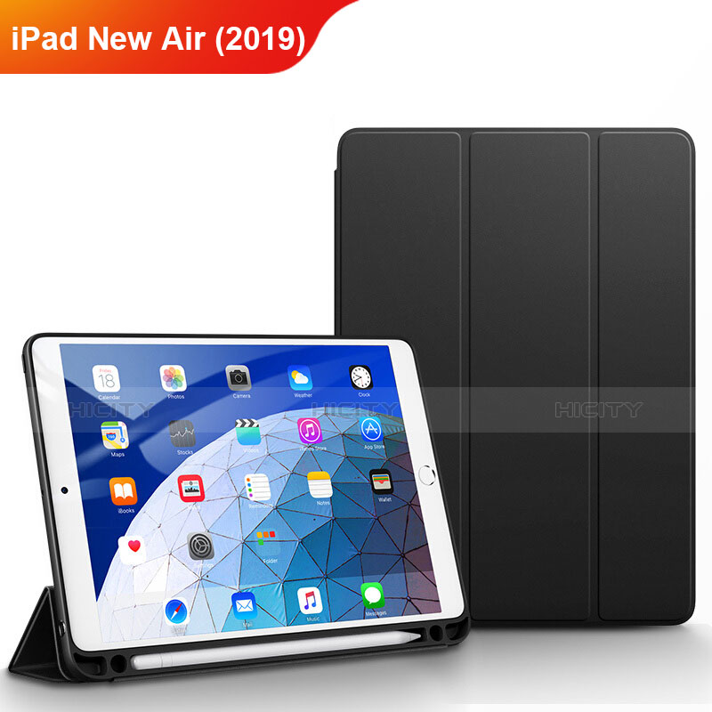 Custodia Portafoglio In Pelle con Supporto per Apple iPad New Air (2019) 10.5 Nero