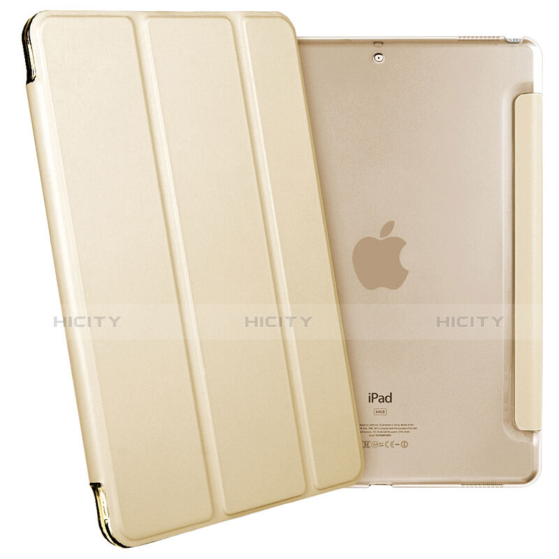 Custodia Portafoglio In Pelle con Supporto per Apple iPad Pro 12.9 (2017) Oro