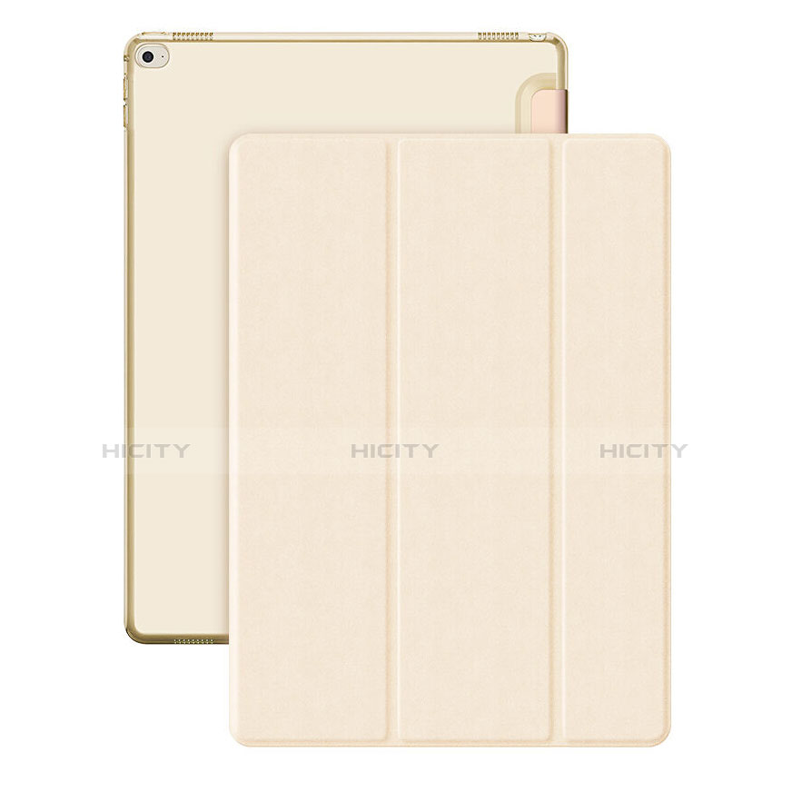 Custodia Portafoglio In Pelle con Supporto per Apple iPad Pro 12.9 Oro