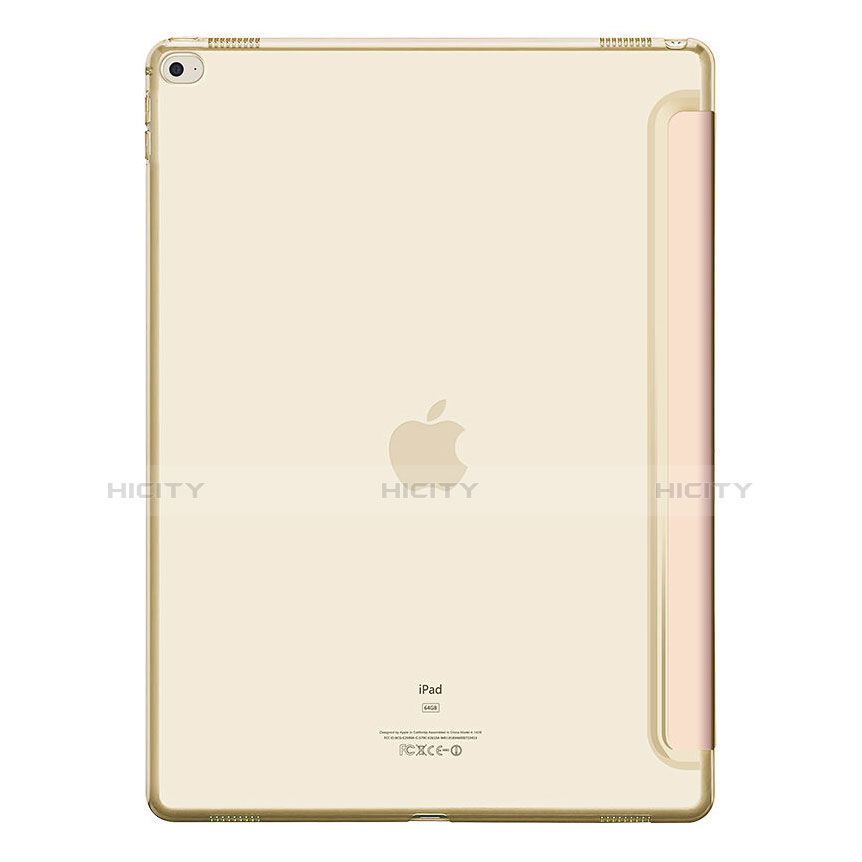 Custodia Portafoglio In Pelle con Supporto per Apple iPad Pro 12.9 Oro