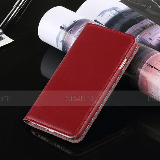 Custodia Portafoglio In Pelle con Supporto per Apple iPhone 6 Plus Rosso