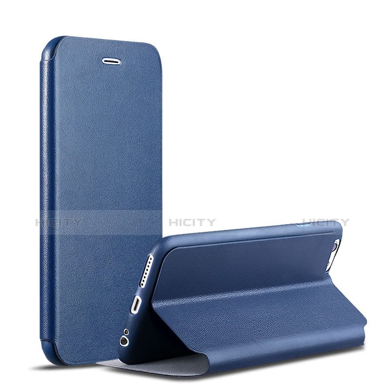 Custodia Portafoglio In Pelle con Supporto per Apple iPhone 6S Plus Blu