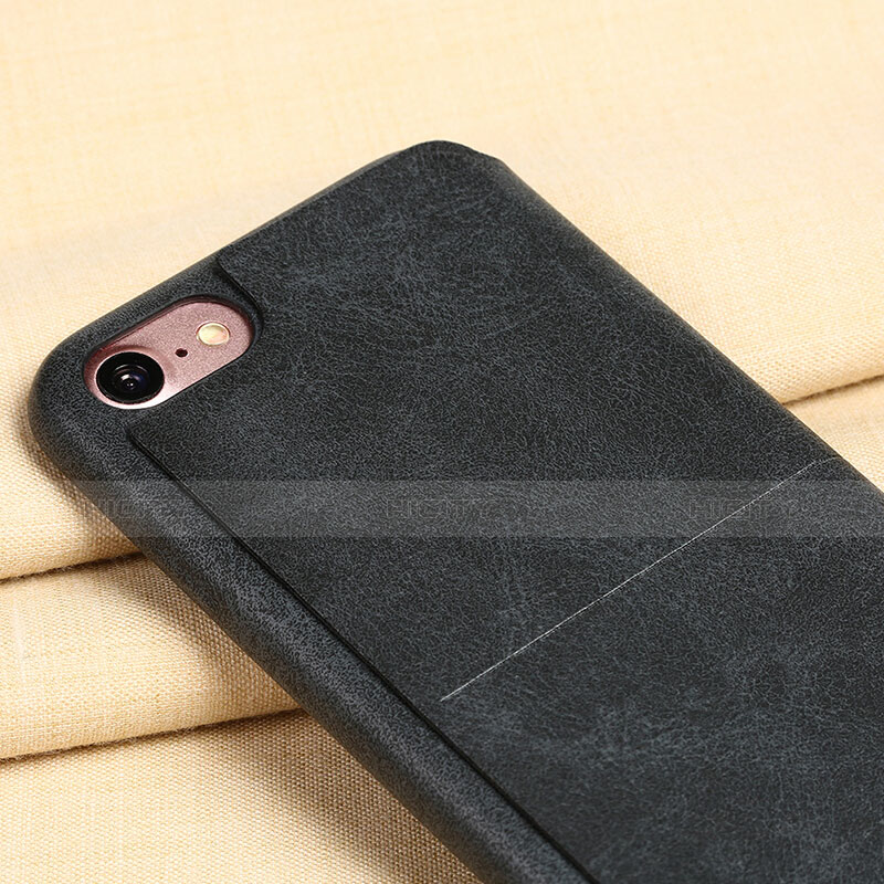 Custodia Portafoglio In Pelle con Supporto per Apple iPhone 8 Nero