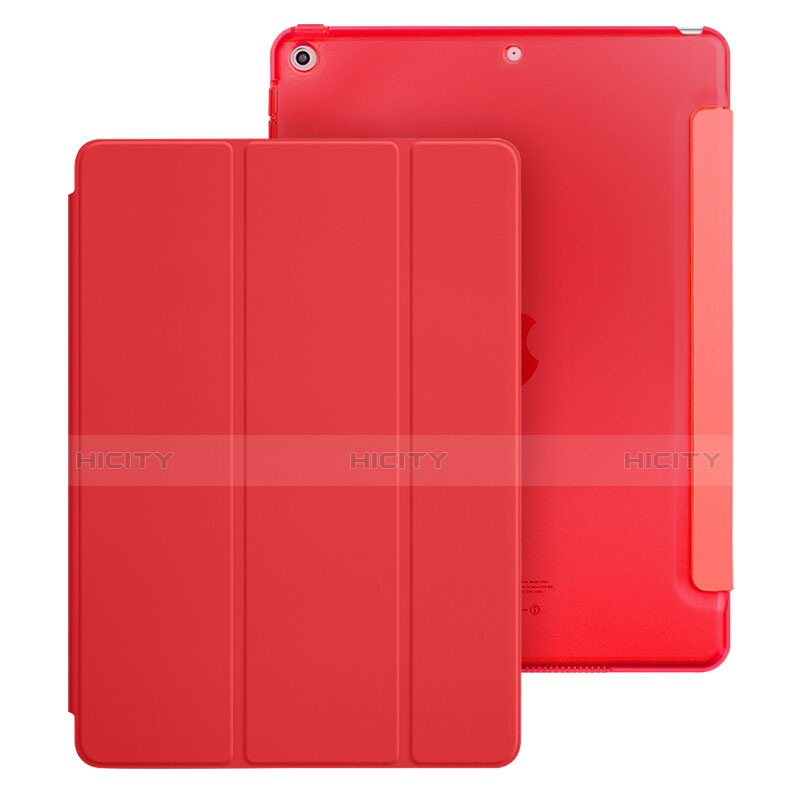 Custodia Portafoglio In Pelle con Supporto per Apple New iPad 9.7 (2017) Rosso