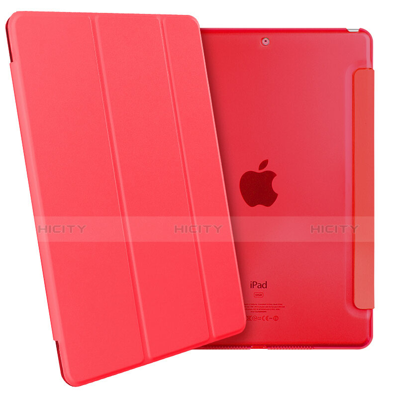 Custodia Portafoglio In Pelle con Supporto per Apple New iPad 9.7 (2017) Rosso