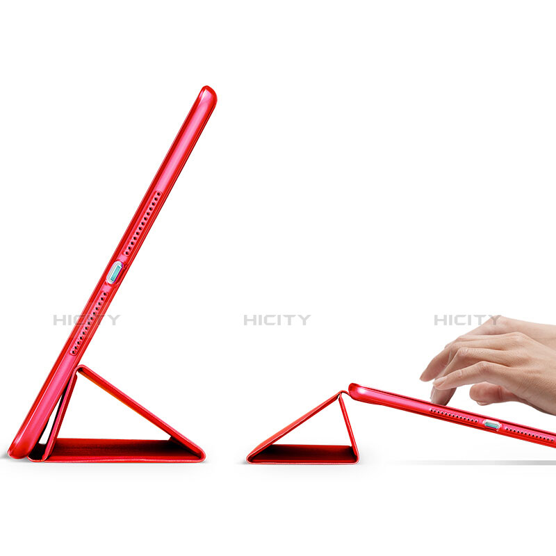 Custodia Portafoglio In Pelle con Supporto per Apple New iPad 9.7 (2017) Rosso