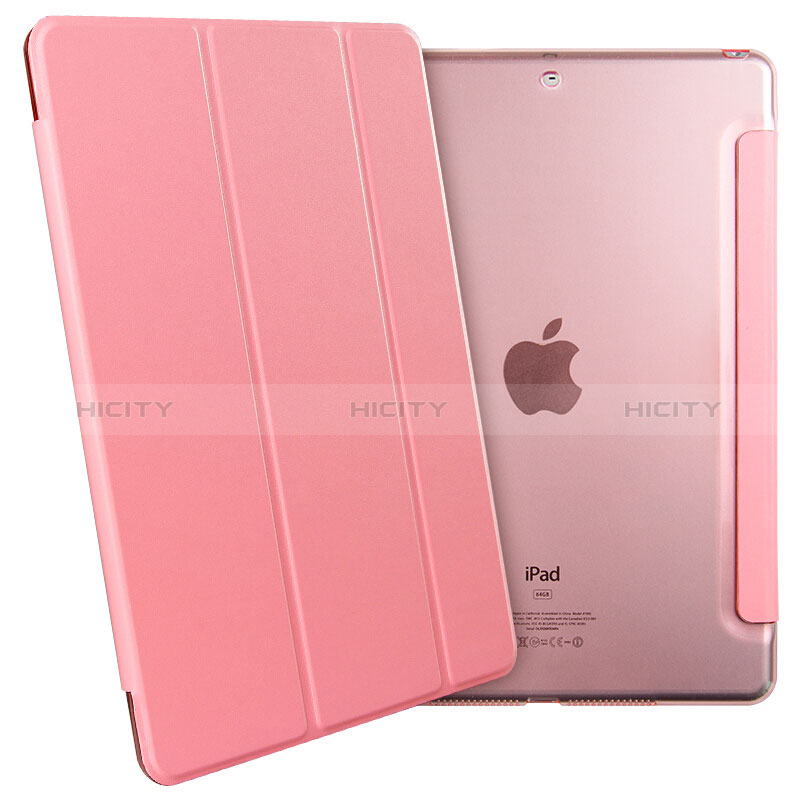 Custodia Portafoglio In Pelle con Supporto per Apple New iPad 9.7 (2018) Rosa