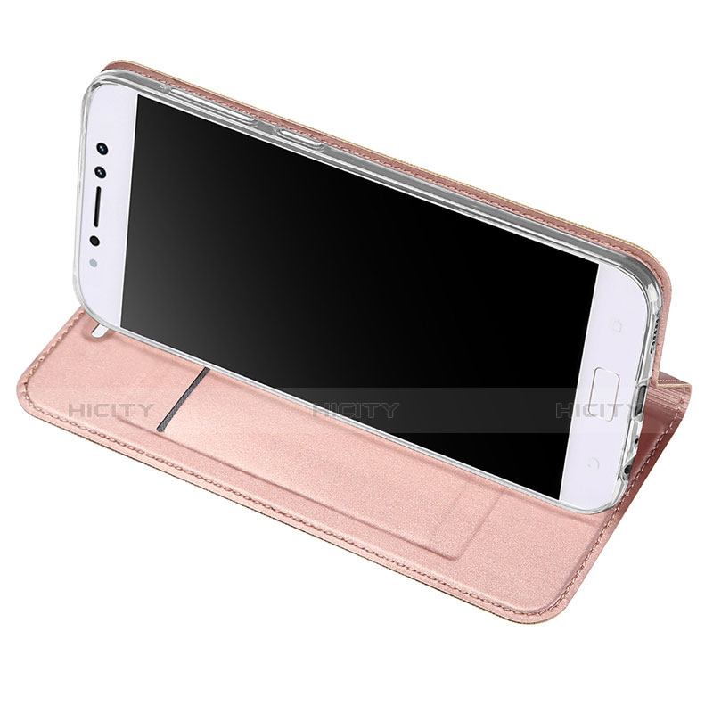 Custodia Portafoglio In Pelle con Supporto per Asus Zenfone 4 Selfie Pro Oro Rosa