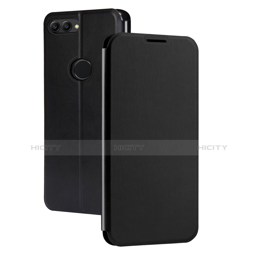 Custodia Portafoglio In Pelle con Supporto per Huawei Enjoy 7S Nero