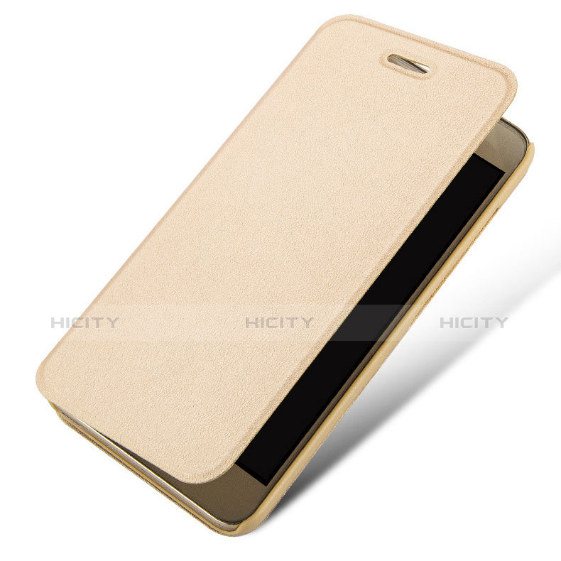 Custodia Portafoglio In Pelle con Supporto per Huawei G8 Mini Oro