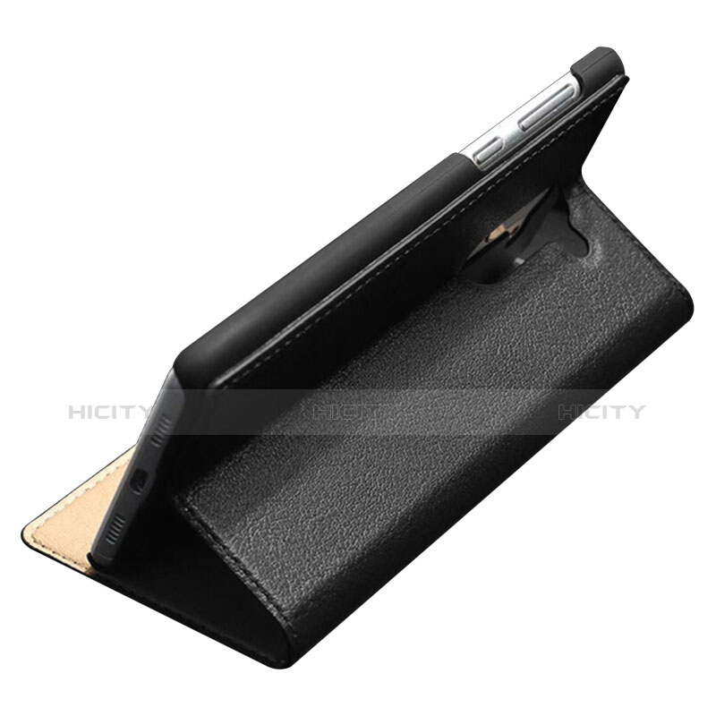 Custodia Portafoglio In Pelle con Supporto per Huawei GR5 (2017) Nero