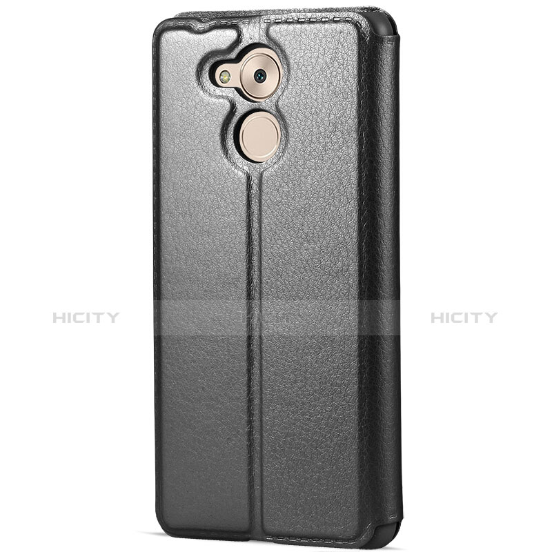 Custodia Portafoglio In Pelle con Supporto per Huawei Honor 6C Pro Nero