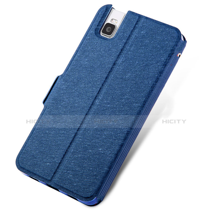 Custodia Portafoglio In Pelle con Supporto per Huawei Honor 7i shot X Blu