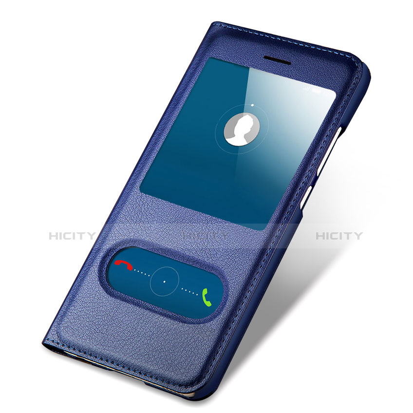 Custodia Portafoglio In Pelle con Supporto per Huawei Mate 10 Lite Blu