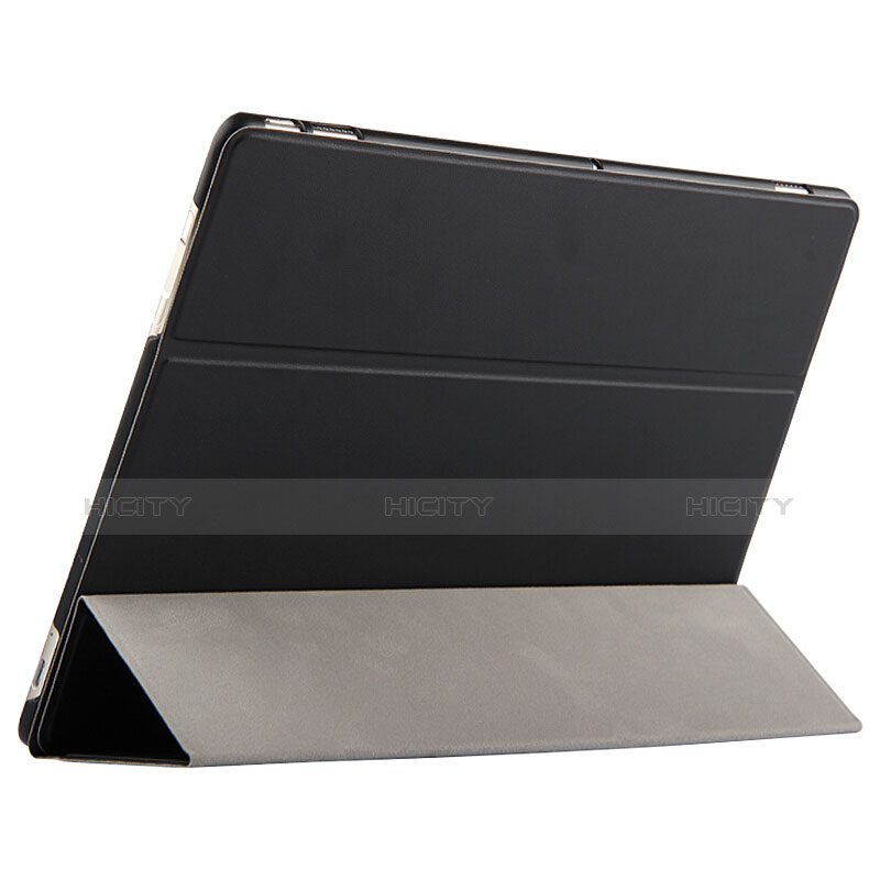 Custodia Portafoglio In Pelle con Supporto per Huawei MateBook HZ-W09 Nero