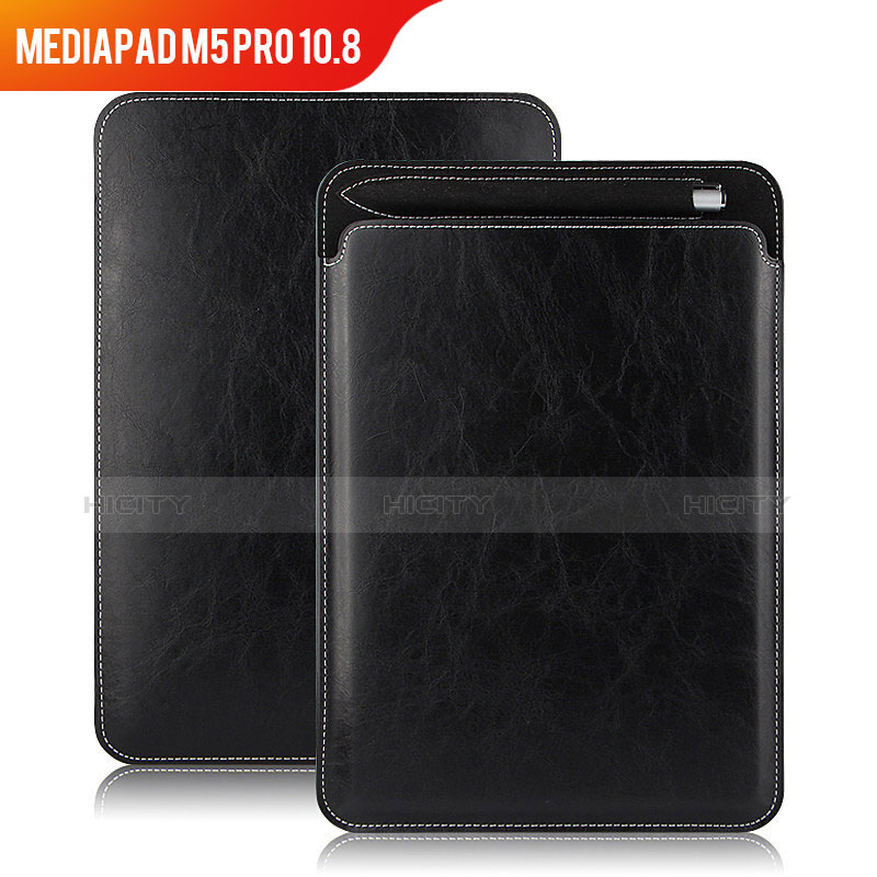 Custodia Portafoglio In Pelle con Supporto per Huawei MediaPad M5 Pro 10.8 Nero