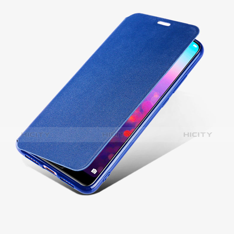 Custodia Portafoglio In Pelle con Supporto per Huawei P20 Blu