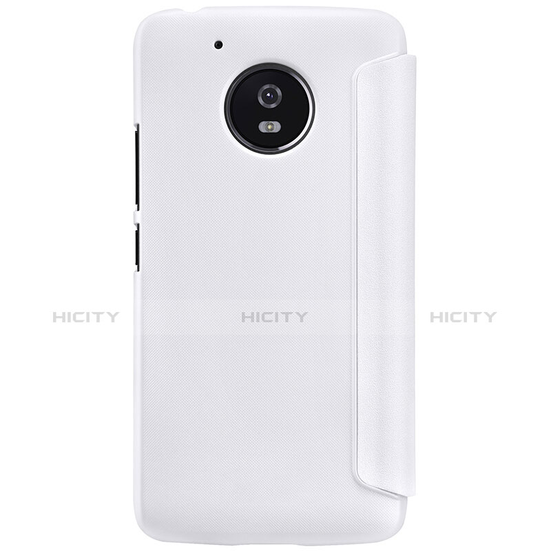 Custodia Portafoglio In Pelle con Supporto per Motorola Moto G5 Bianco