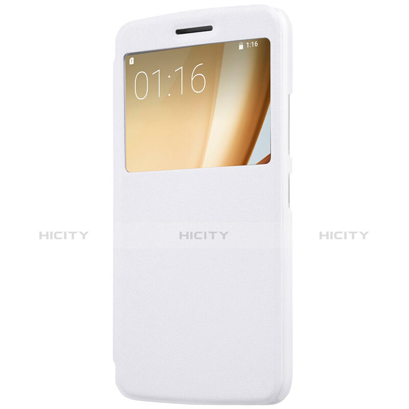 Custodia Portafoglio In Pelle con Supporto per Motorola Moto M XT1662 Bianco