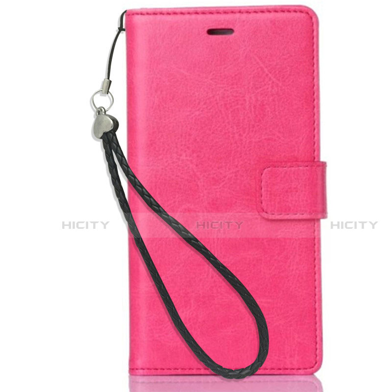Custodia Portafoglio In Pelle con Supporto per Nokia X3 Rosa Caldo
