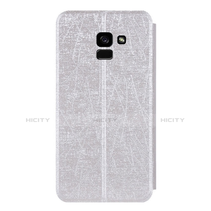 Custodia Portafoglio In Pelle con Supporto per Samsung Galaxy A5 (2018) A530F Bianco