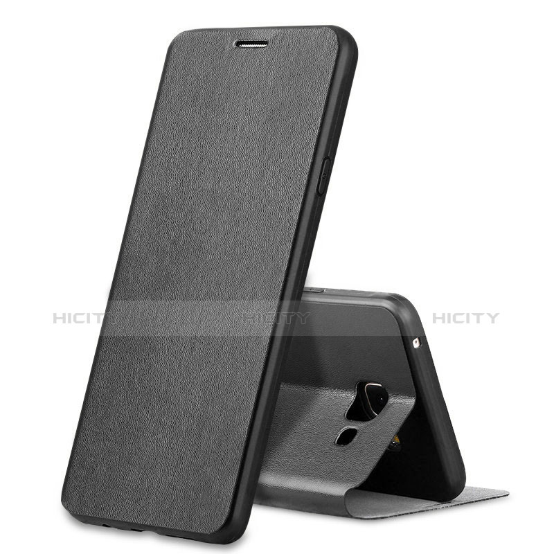 Custodia Portafoglio In Pelle con Supporto per Samsung Galaxy A7 (2016) A7100 Nero