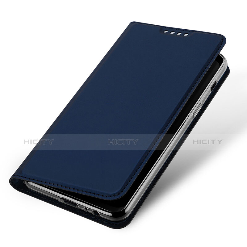 Custodia Portafoglio In Pelle con Supporto per Samsung Galaxy A8+ A8 Plus (2018) Duos A730F Blu