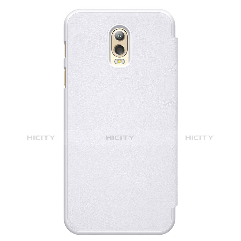 Custodia Portafoglio In Pelle con Supporto per Samsung Galaxy C8 C710F Bianco