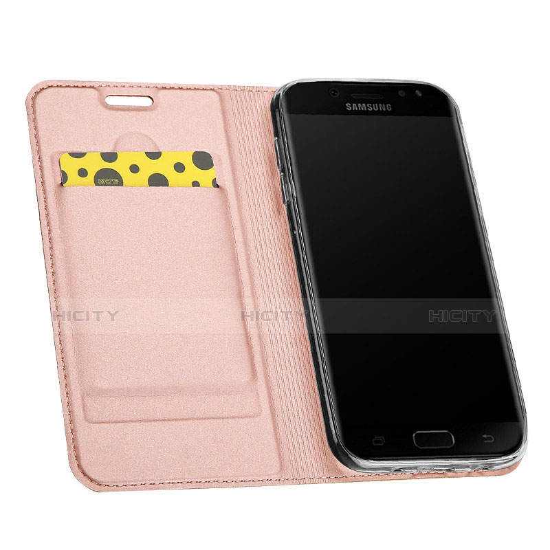 Custodia Portafoglio In Pelle con Supporto per Samsung Galaxy J5 (2017) Duos J530F Rosa