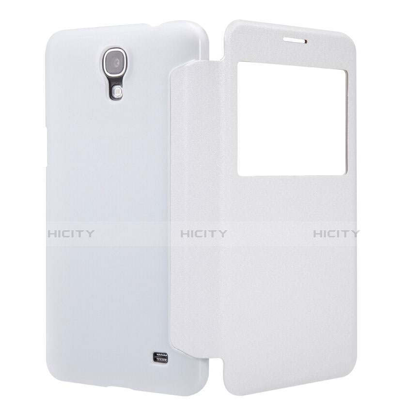 Custodia Portafoglio In Pelle con Supporto per Samsung Galaxy Mega 2 G7508Q Bianco