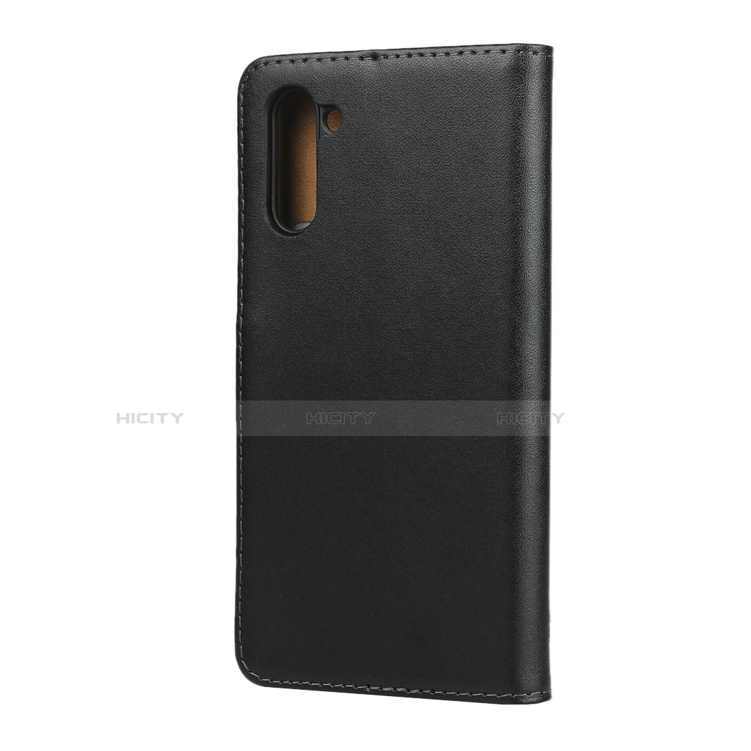 Custodia Portafoglio In Pelle con Supporto per Samsung Galaxy Note 10 Nero