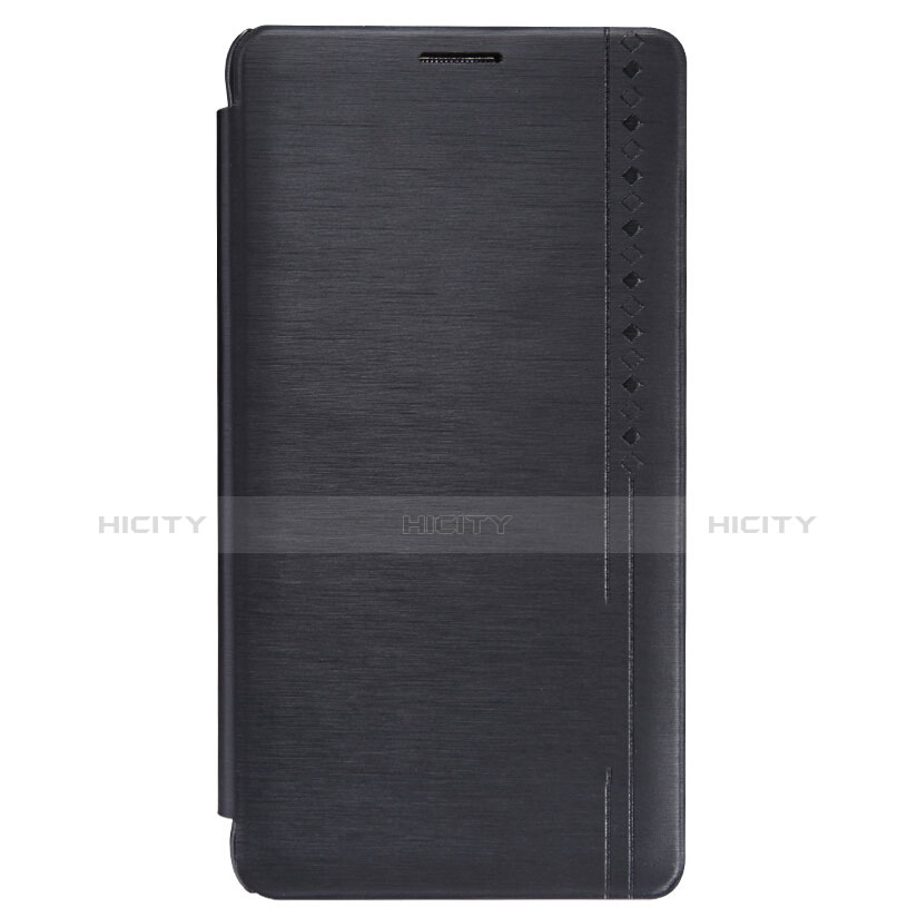 Custodia Portafoglio In Pelle con Supporto per Samsung Galaxy Note 4 SM-N910F Nero