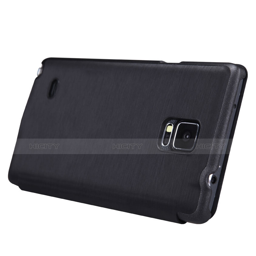 Custodia Portafoglio In Pelle con Supporto per Samsung Galaxy Note 4 SM-N910F Nero