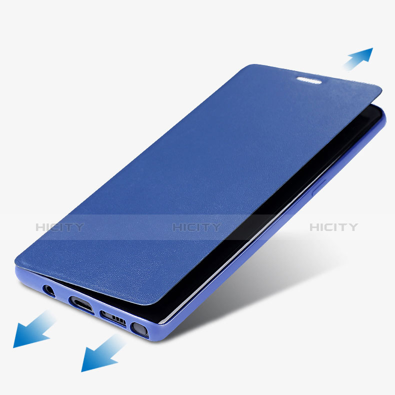 Custodia Portafoglio In Pelle con Supporto per Samsung Galaxy Note 8 Blu