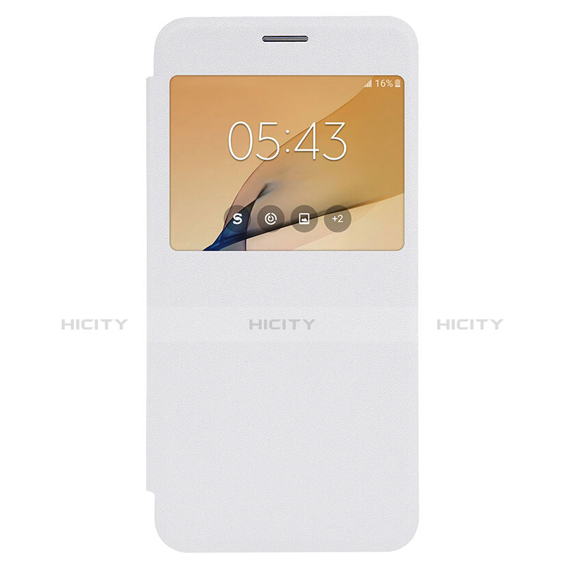 Custodia Portafoglio In Pelle con Supporto per Samsung Galaxy On5 (2016) G570 G570F Bianco