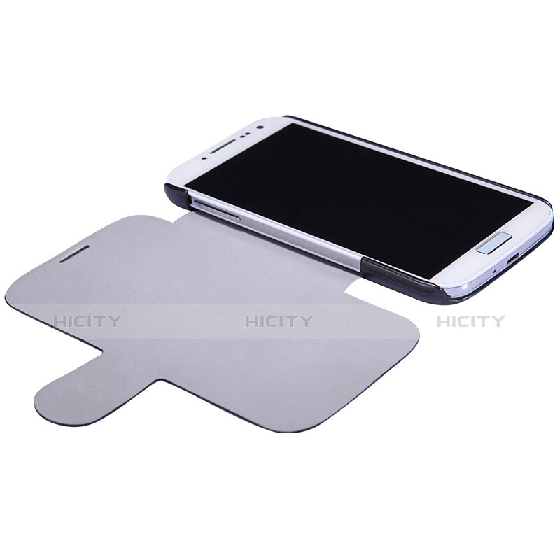 Custodia Portafoglio In Pelle con Supporto per Samsung Galaxy S4 i9500 i9505 Nero