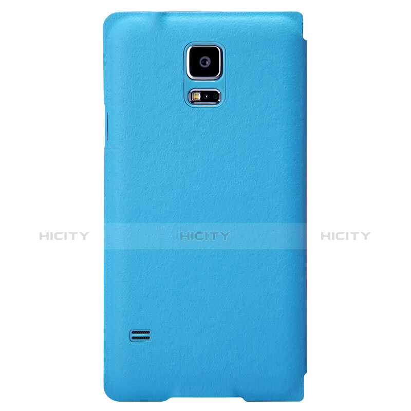 Custodia Portafoglio In Pelle con Supporto per Samsung Galaxy S5 Duos Plus Cielo Blu