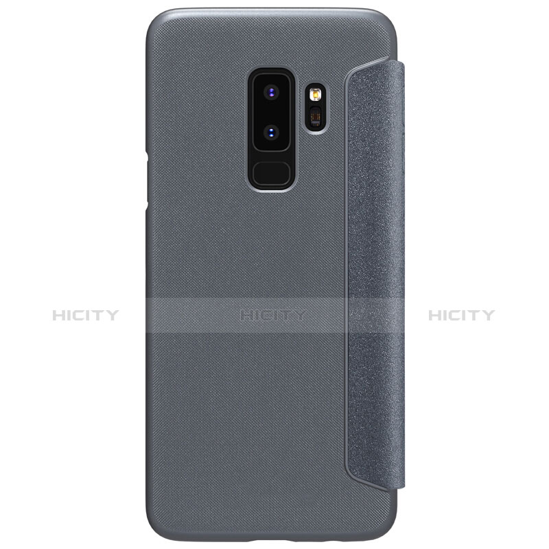 Custodia Portafoglio In Pelle con Supporto per Samsung Galaxy S9 Plus Nero