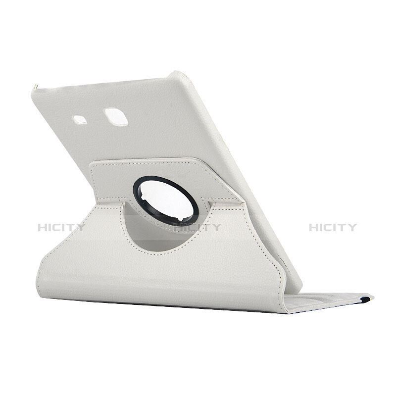 Custodia Portafoglio In Pelle con Supporto per Samsung Galaxy Tab E 9.6 T560 T561 Bianco