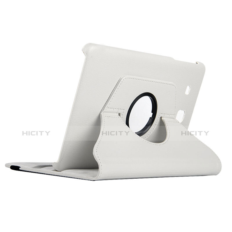 Custodia Portafoglio In Pelle con Supporto per Samsung Galaxy Tab E 9.6 T560 T561 Bianco